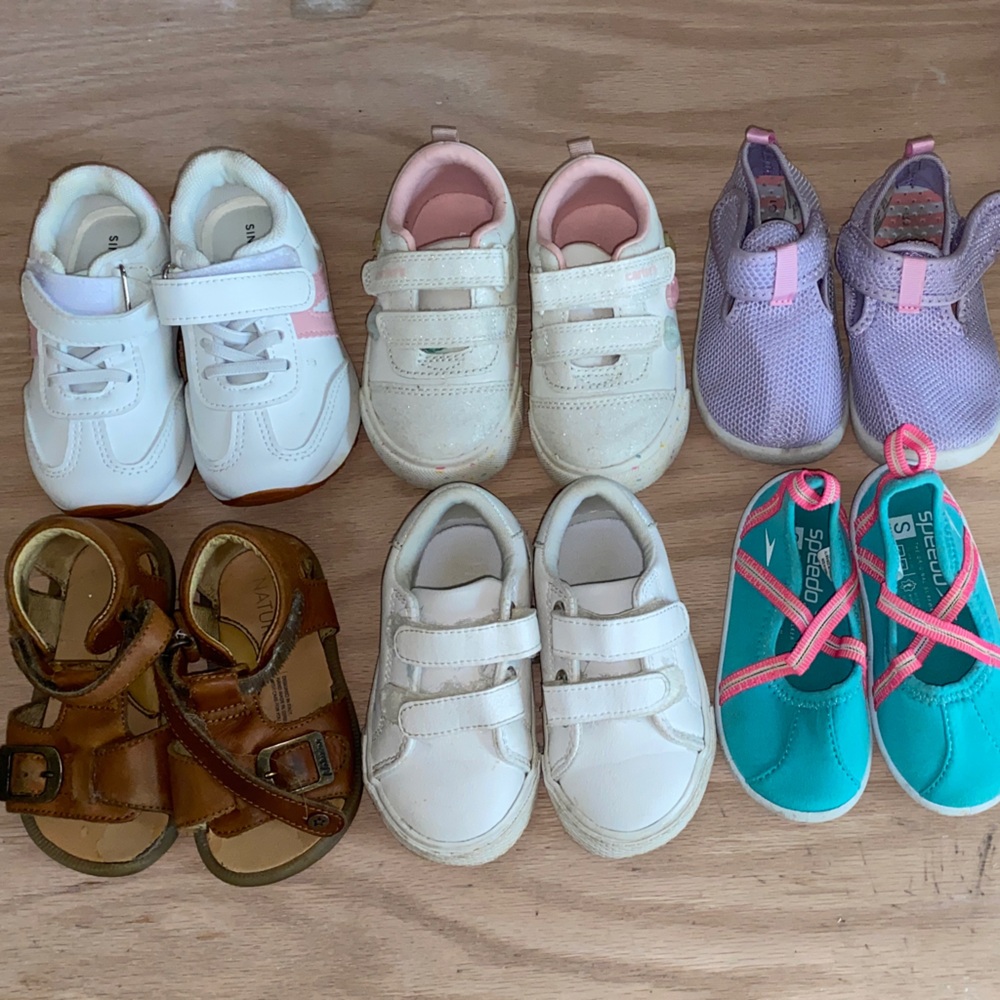 Kids' Sneakers, sandals and water shoes lot